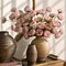 6 PCS 31” Artificial Peonies Flowers with 36 Blooms, Real Touch Faux Silk Large Peony Stems, Pink Fake Flowers for Vase, Wedding Centerpieces, DIY Bouquets, Rustic Home & Farmhouse Decor